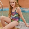 one piece halter teen gril swimsuit swimming wear