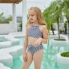 Europe style children girl two piece swimwear swimsuit bikini