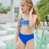 cute sunflowers printing  girl child teen swimwear