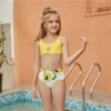 cute sunflowers printing  girl child teen swimwear Color Color 1