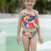 cute sunflowers printing  girl child teen swimwear