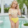 2025 cute facial sun  two piece girl water play swimwear tankini