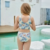 2022 new small fish print two-piece girl  swimwear teen bikini swimsuit free shipping wholesale
