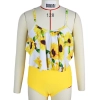 2022 fashion casual sunflowers top two-piece tankini swimwear teen girl swimwear