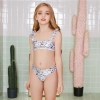 2023 fish print little girl teen girl swimwear two-piece swimsuit Color Color 5