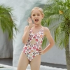 2025 print little girl swimwear girl student swimming wear cheap free shipping
