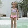 cute small floral little girl swimwear bikini  swimsuit Color Color 1