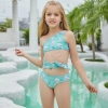 patchwork children one piece swimwear swimsuit