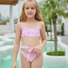 patchwork children one piece swimwear swimsuit