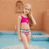 blue flowers print children swimwear girl swimsuit bikini paypal supported Color Color 13