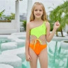watermelon color Mermaid girl bikini swimsuit swimwear