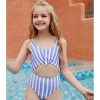 Europe light green white teen girl swimwear swimming suit