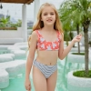leaves print girl one-piece swimwear swimsuit