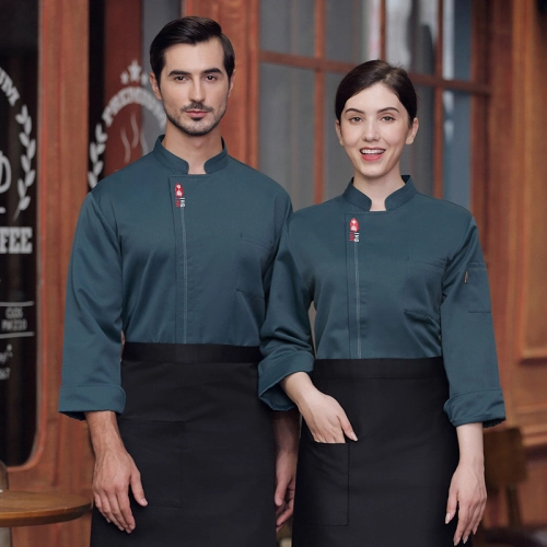 Chinese food restaurant baking uniform chef jacket restaurant chef coat