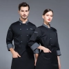 long sleeve double breast fast food restaurant  chef jacket  chef coat