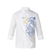 long sleeve fast food restaurant  Chinese dragon embiodery chef jacket  chef coat