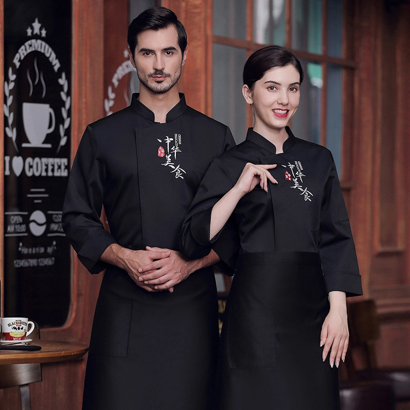 upgrade Chinese culture food store restaurant hotpot store chef jacket chef coat