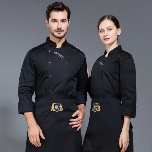 high quality Chinese culture food restaurant hotpot store single breasted chef  jacket  chef coat