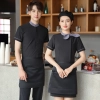 2023 new design Korea style women men waiter shirt uniform restaurant bar pub workwear