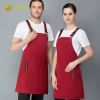 bright red strap halter apron for restaurant bar store waiter