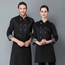 bread store baking work wear uniform chef jacket 