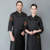Chinese hotpot tea house chef blouse chef uniform