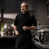 America hot sale size openrestaurant fashion men man chef uniform jacket Color Black
