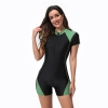 2025 short sleeve sports design women girl swimwear race suit model 1019