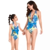 2025 new design floral women one piece swimwear child girl swimwear