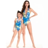 2025 new design floral women one piece swimwear child girl swimwear