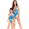 2025 new design floral women one piece swimwear child girl swimwear