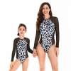 2025   water playing one-piece leplard texture women swimwear lady swimwear model 093