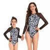 2025   water playing one-piece leplard texture women swimwear lady swimwear model 093