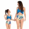 2025 saphire printing water playing two-piece lay swimwear for women model 097