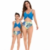 2025 saphire printing water playing two-piece lay swimwear for women model 097