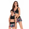 2025 good fabric floral water playing two-piece lady swimwear for women model 101