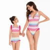 2025 stripes water playing bench two-piece scale swimwear for women model 102