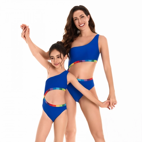 2025  sapphire color water playing beach two-piece scale swimwear for women model 115