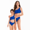 2025  sapphire color water playing beach two-piece scale swimwear for women model 115