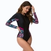 2025 Australia women sports swimwear  zipper one-piece swimwear for lady model 1006