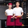 denim large pocket short apron for waiter store staff waitress Color Color 10