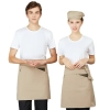 Europe American restaurant cafe waiter apron short apron with pocket