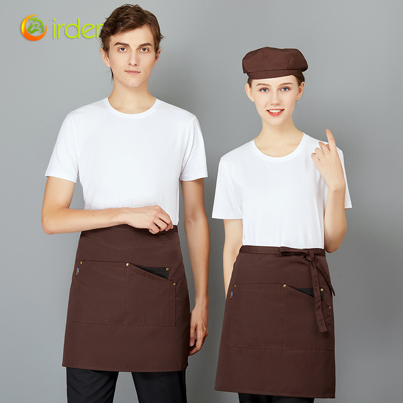Europe American restaurant cafe waiter apron short apron with pocket