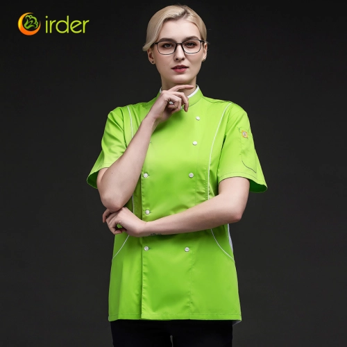 2025 summer candy color women chef jacket femal chef uniform