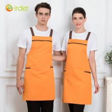 solid color green store fruit store staff working apron halter apron