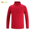 2022 waiter uniform fleece lining men women sweater solid color