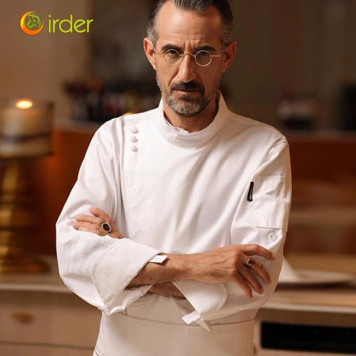 chain restaurant fast food restaurant staff chef coat work wear add logo