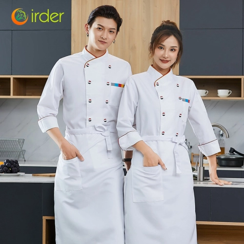 south east Asian restaurant autumn long sleeve chef uniform jacket blouse