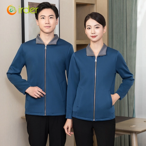 autumn design long sleeve housekeeping staff jacket uniform