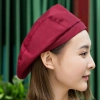high quality Korea Chinese bar pub waiter chef cap hat beret hat wholesale Color Color 12